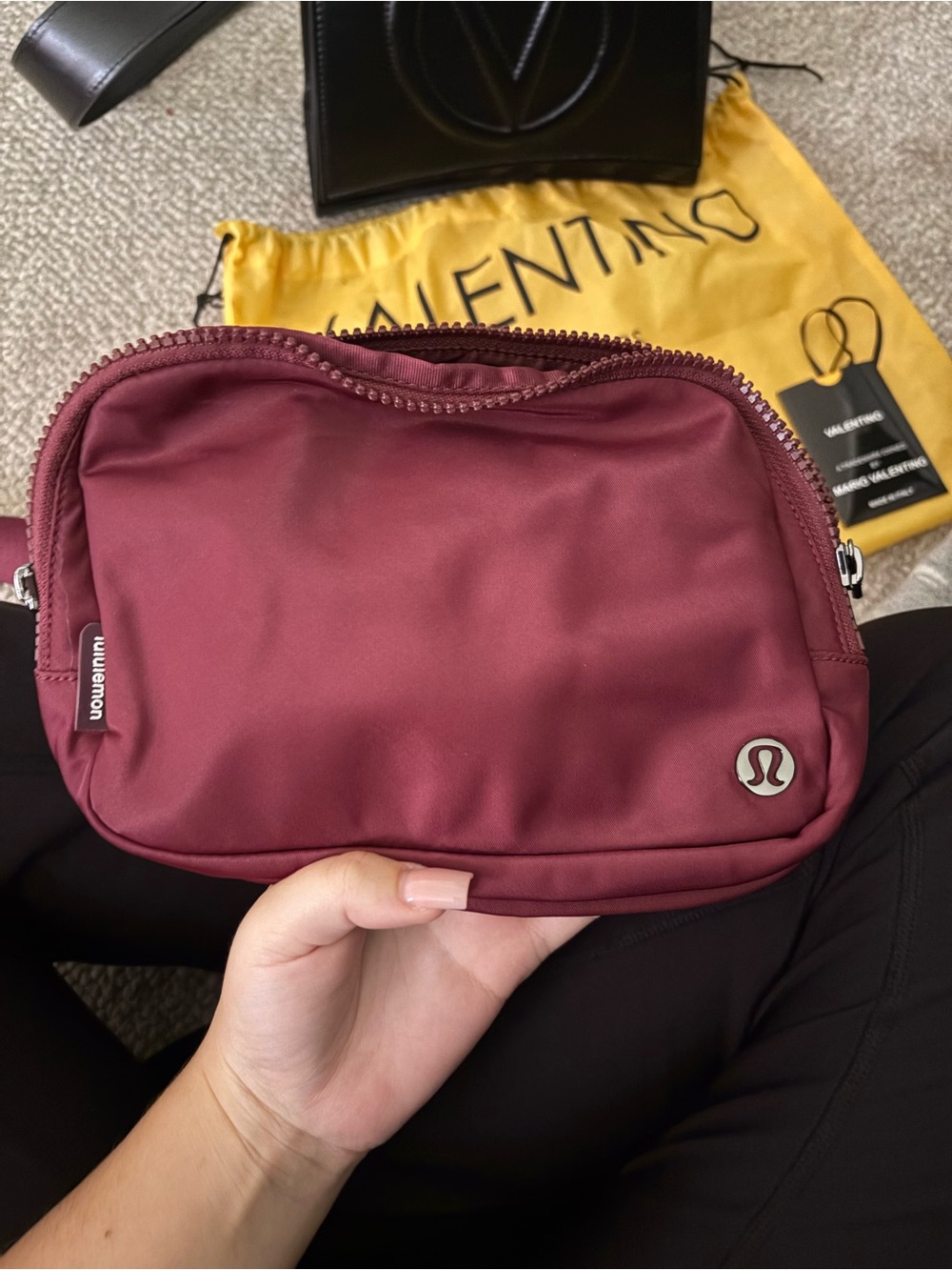 lululemon athletica Maroon Travel Pouch
